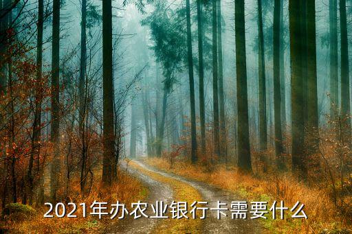 2021年办农业银行卡需要什么