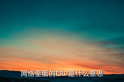 成都农业erp是什么意思,什么是erp?erp是什么?