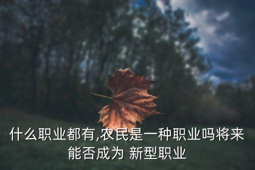 现在说的新型农业是什么,培养高素质农民需要新型和专业化