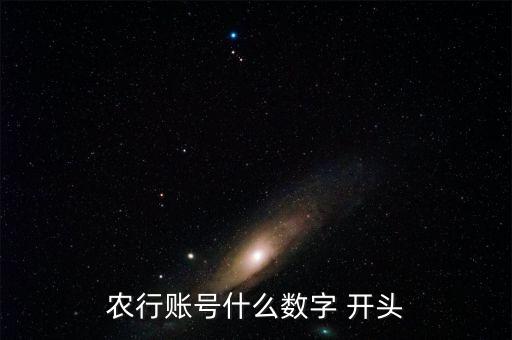 农行账号什么数字 开头