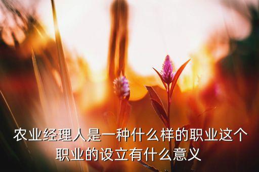 农业经济人是干什么的,农业券商要具备什么样的能力?