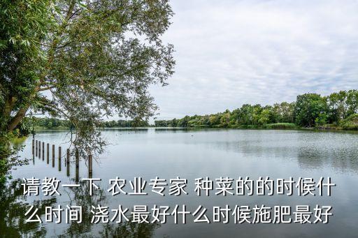 请教一下 农业专家 种菜的的时候什么时间 浇水最好什么时候施肥最好