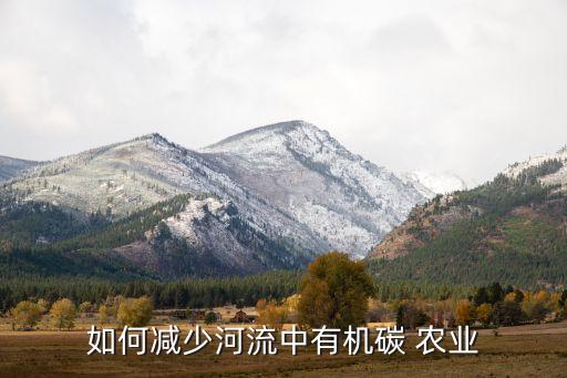 如何减少河流中有机碳 农业
