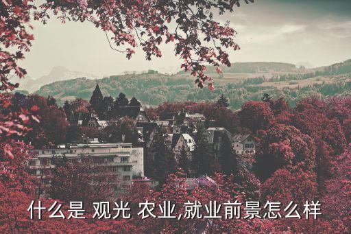 观光农业服务内容是什么,农业管理专业硕士学位课程与硕士论文
