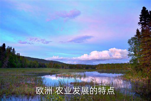 欧洲 农业发展的特点