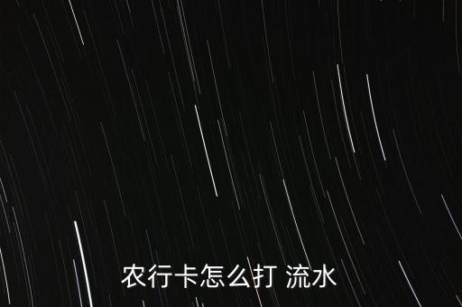 电脑农业银行怎么导出流水明细,农业银行app怎么导出流水