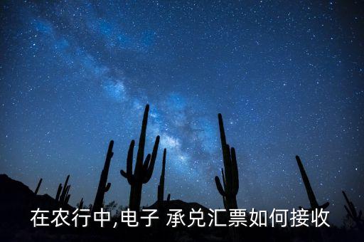 农业银行网上承兑怎么签收