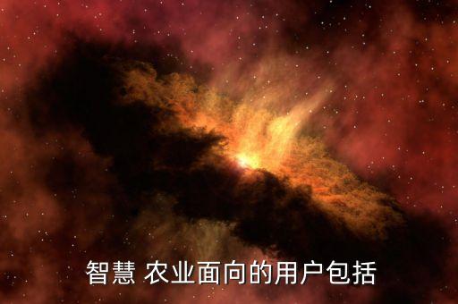 智慧农业目标市场怎么写