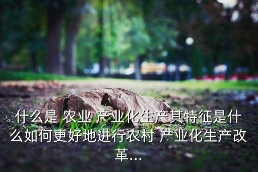 在国外怎么发展农业产业,国外现代化农业发展案例