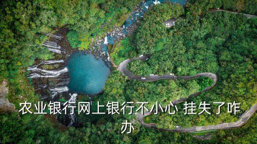 农业银行要怎么解除挂失