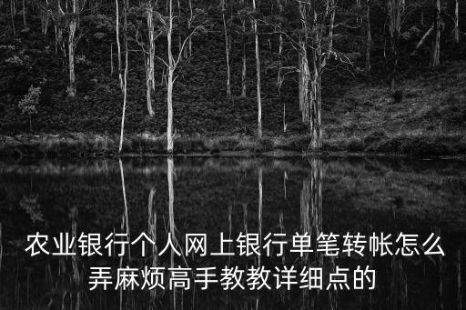 农业银行帐户怎么收款