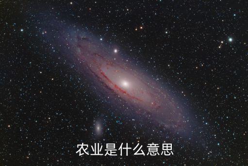  农业是什么意思