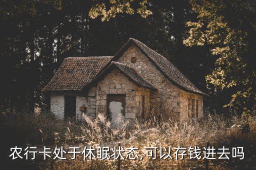 农业睡眠账户怎么激活,农业银行卡睡眠状态可以在手机上激活吗