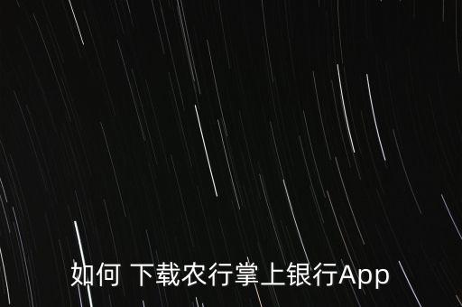 下载农业银行怎么使用,下载了农业银行怎么登录不了