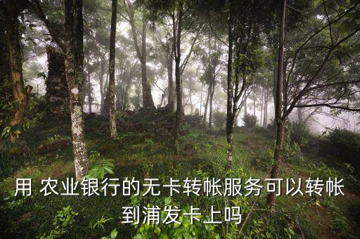 农业银行怎么转账到浦发,浦发银行卡转账农业银行多少手续费