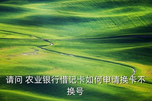农业银行怎么到店换卡面