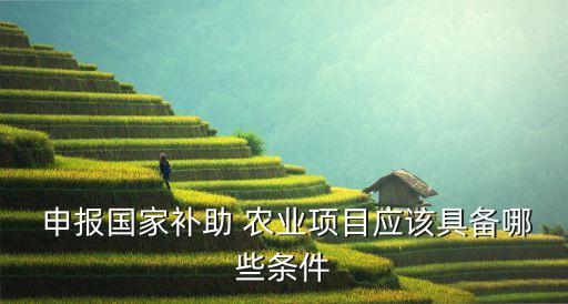 农业环保补贴怎么申报公司