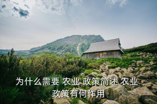 什么是农业政策农业法规,谈谈农业政策与农业法规的辩证统一关系