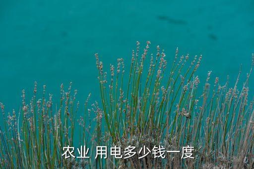 农业用电怎么便宜,工业和农业用电哪个便宜