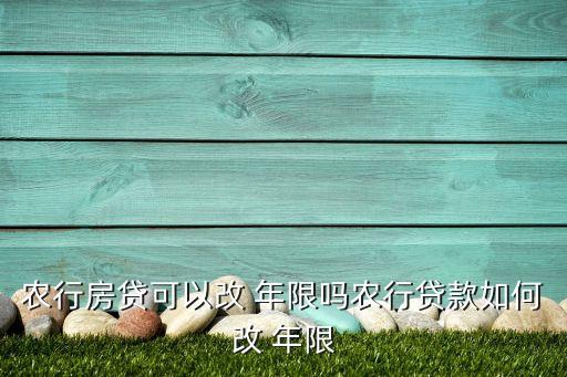 农业银行怎么设置年限额度