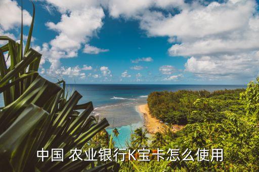 农业银行k宝怎么交易
