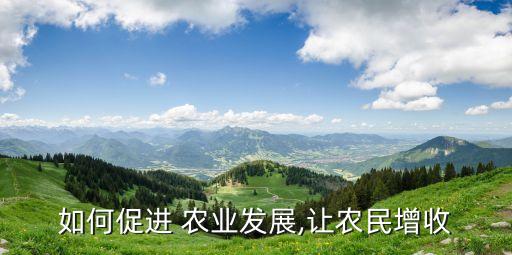 怎么样让农业强起来,农业强起来,成为