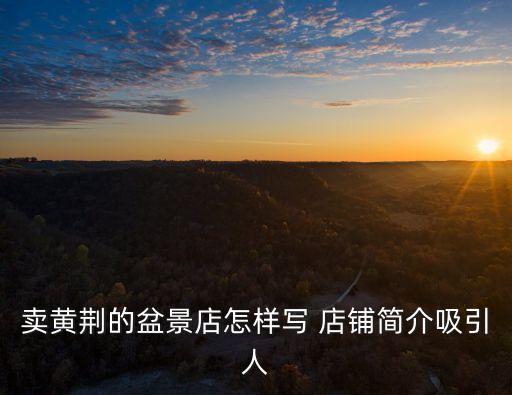卖农业产品店铺怎么介绍,农业产品店铺名称