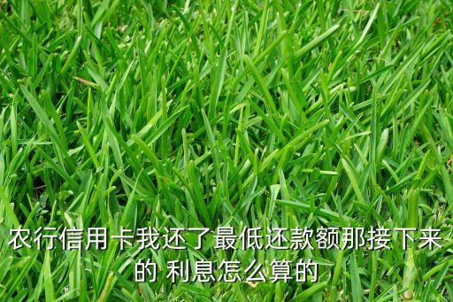农业银行还贷利息怎么算
