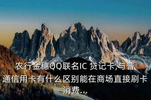 农业银行ic贷记卡怎么收费