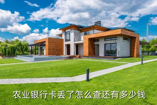 农业卡丢失钱怎么查,农业银行卡丢失补卡
