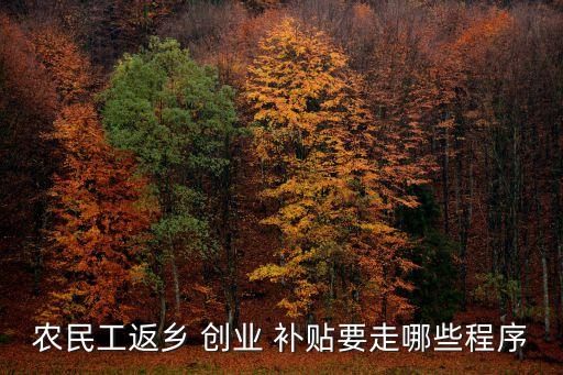 社区农业创业补贴怎么申请