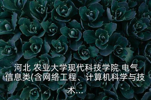 河北农业电气类专业怎么样,河北水利电力学院电气类怎么样