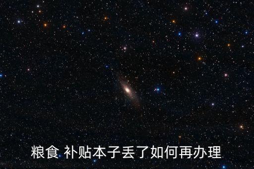 农业补贴本丢了怎么挂失