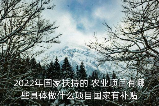 2022怎么发展新农业,美国新农业法案2022