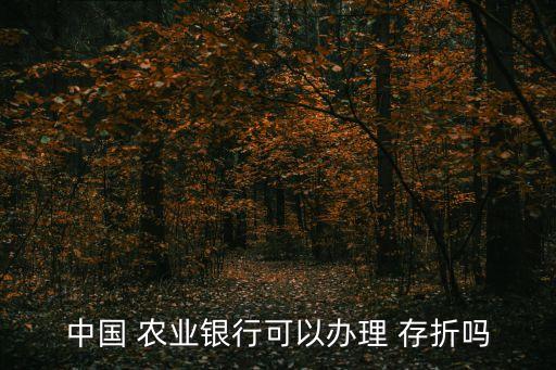 农业银行开存折吗怎么开