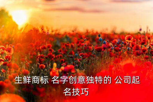 农业生鲜公司名字怎么取,农业公司名字怎么起