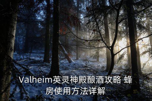 Valheim英灵神殿酿酒攻略 蜂房使用方法详解