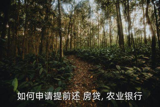 农业银行是怎么还房贷的