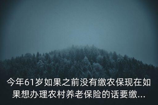 没上农业保险怎么办,农业保险被别人买了怎么办