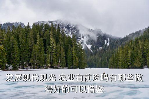 发展现代观光 农业有前途吗有哪些做得好的可以借鉴
