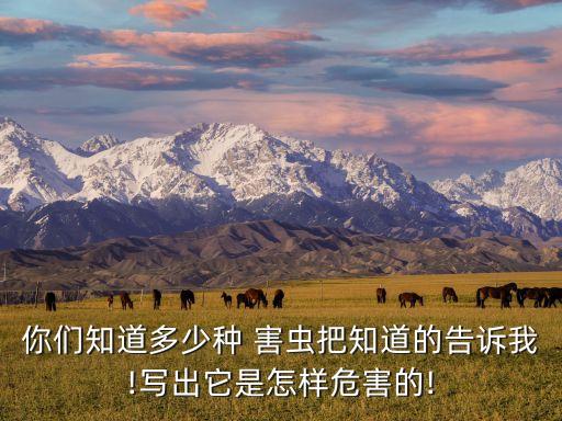 常见农业害虫怎么分类,农业害虫图片大全 常见