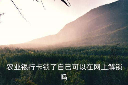 农业银行怎么上网解,ETC农业银行可以自己解绑吗