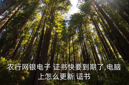 农业网银行怎么下载证书