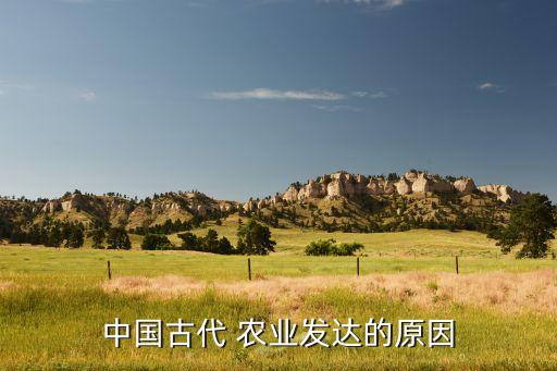 中国古代 农业发达的原因