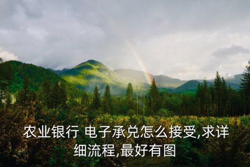农业银行转让电子汇票怎么转