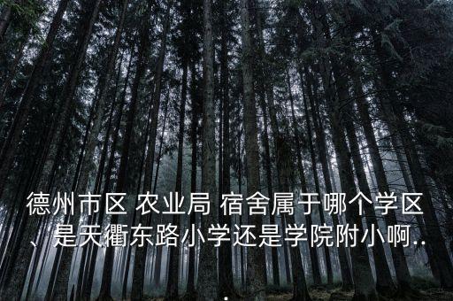 农业局二宿舍怎么走