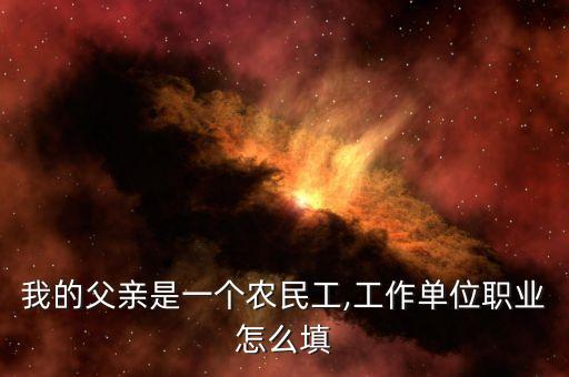 非农业工作情况写什么内容