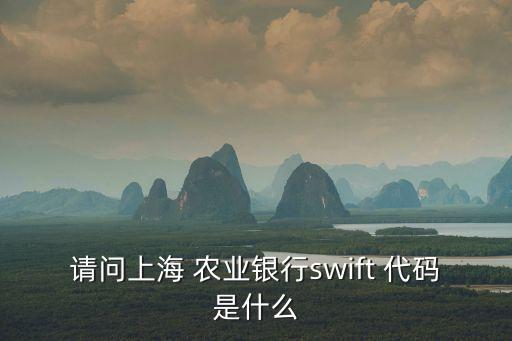 农业银行代码怎么写