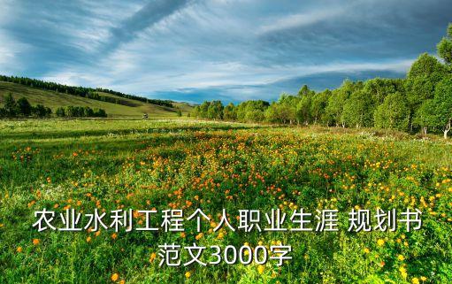 农业长期规划怎么写的,个人长期规划怎么写