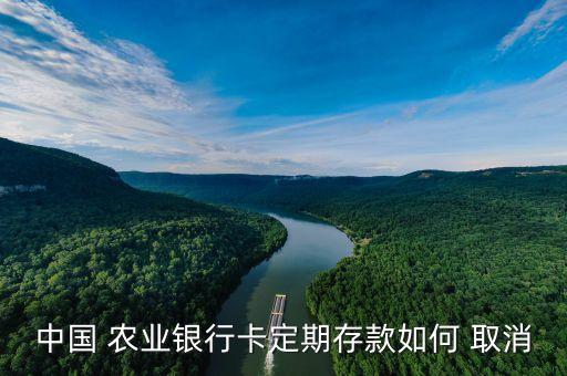农业银行自动取钱怎么取消,去农业银行怎么取钱